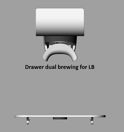 LB double dispensing drawer